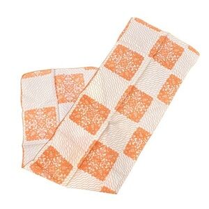 Vintage Square Scarf Pink‎ White Black  Colorful 20x20 In